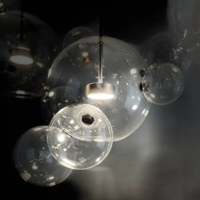 “Bolle” Linear Chandelier 14 Bubbles - Akireh