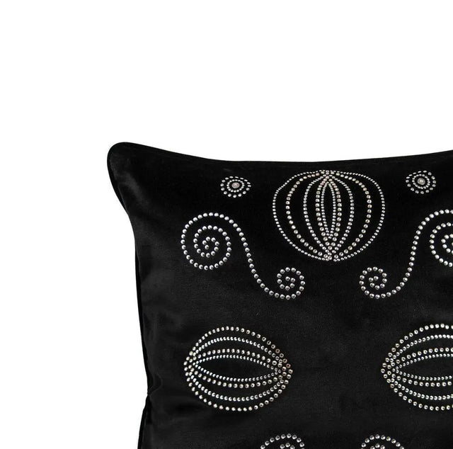 Black Zubi Cushion Cover - Akireh