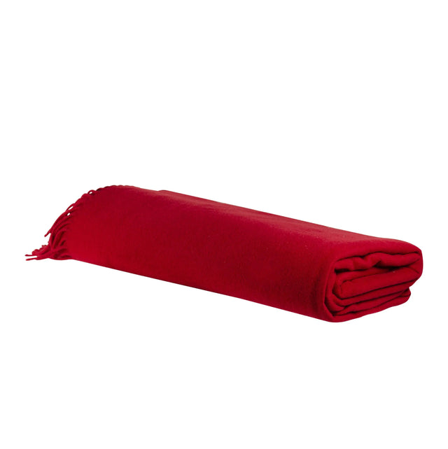Tango Red Cashmere Throw Blanket - Akireh