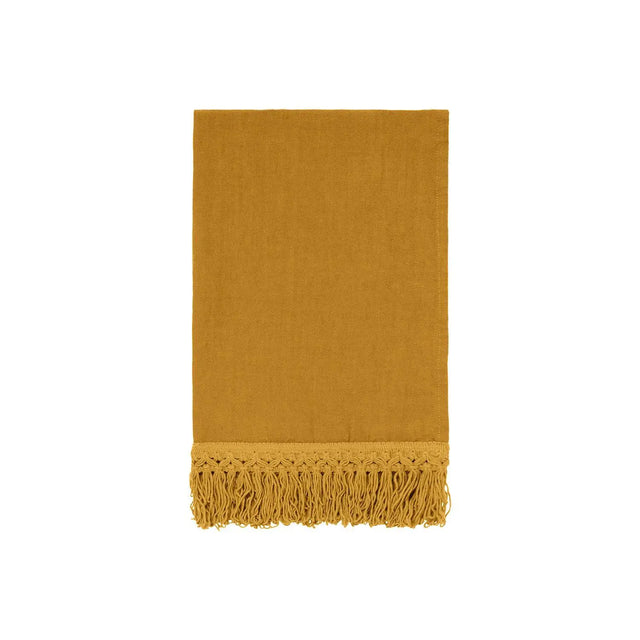 Towel Set Mustard With Long Fringe - Akireh