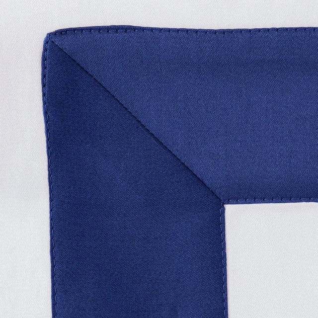 Reserve Pair Of Pillowcases White & Classic Blue - Akireh