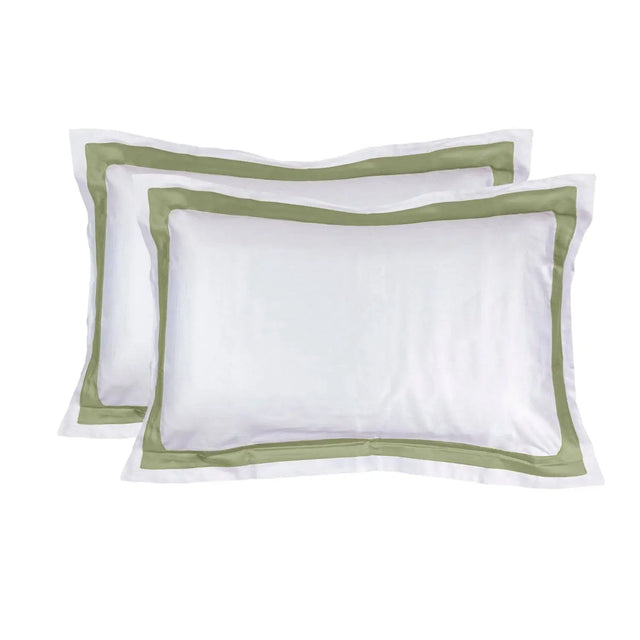 Reserve Pair Of Pillowcases White & Resin - Akireh
