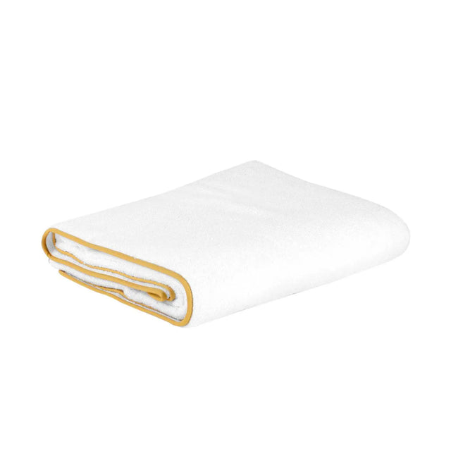 White & Gold Bath Towel - Akireh