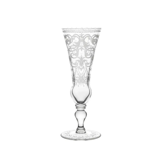 Champagne Flute Barock With Engraved Ornamet - Akireh