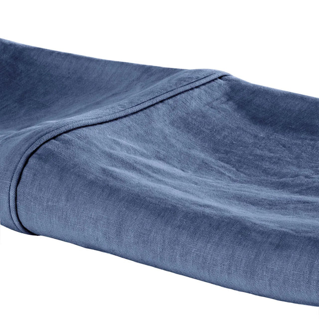 Bed Cover Stone Blue With Sewing - Akireh