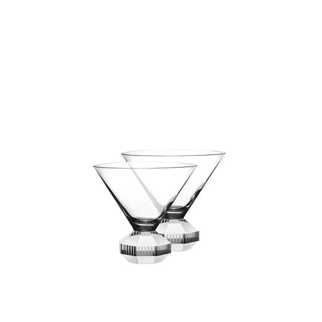 Set of 2 Chelsea Cocktail Crystal Glasses - Akireh