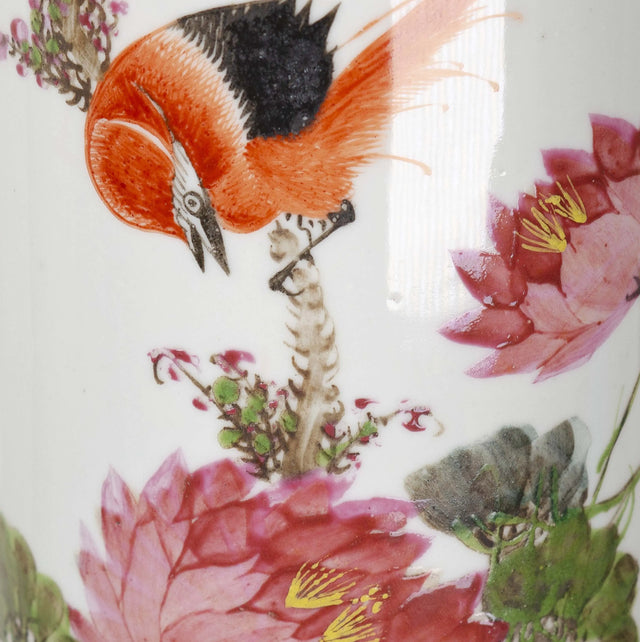 Vintage Chinese Bird Vase - Akireh